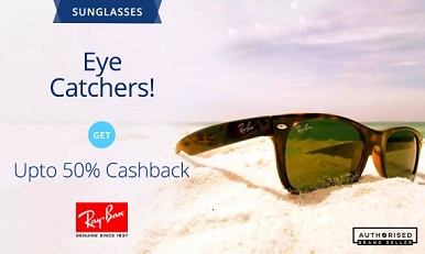 India Desire : Paytm Eyewear Offer : Flat 50% Cashback On Ray-Ban Eyewear